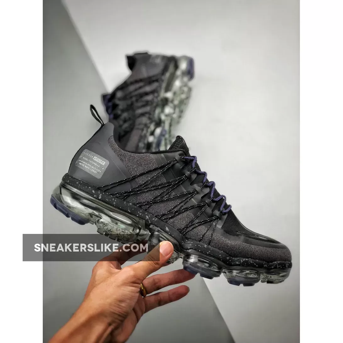 Nike Air VaporMax Run Utility 'Black Reflective' - nike air vapormax run utility white black