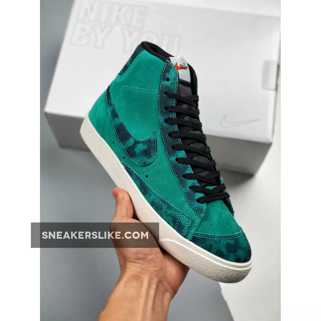 Nike Blazer Mid BY You Green Blue ForSale DA7575-991 To Buy