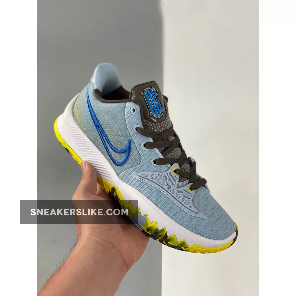 Nike Kyrie Low 4 Light Armory Blue/Black-Signal Blue #kyrie 4 low blue