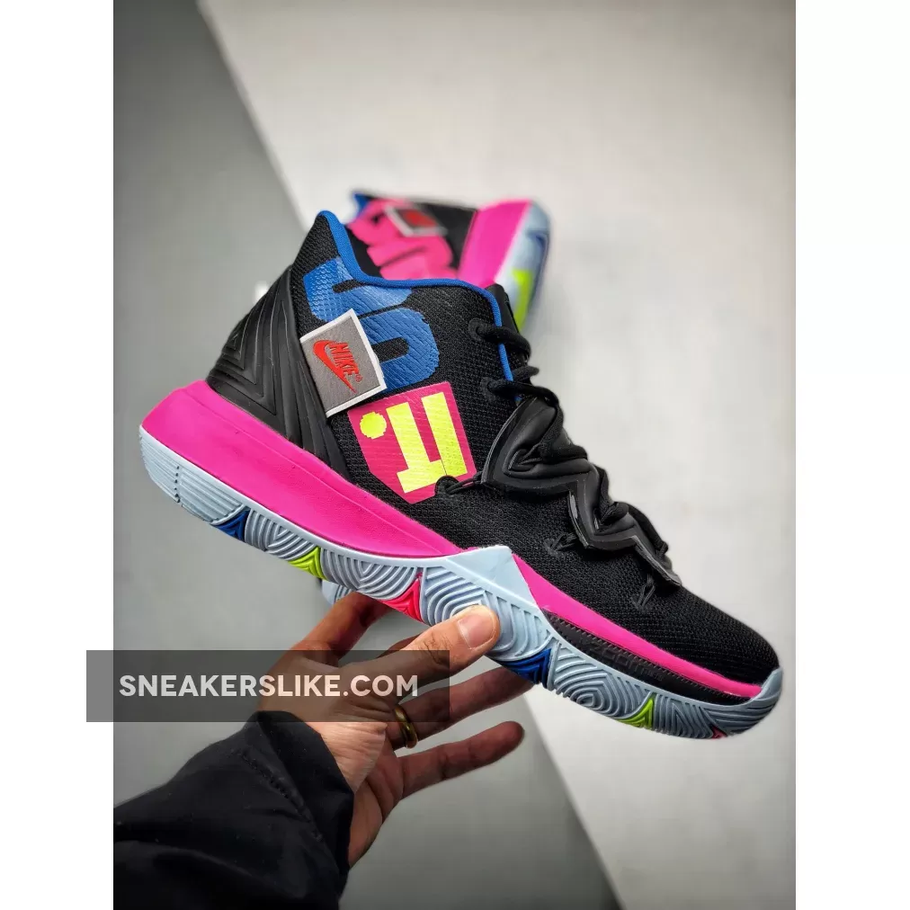 Nike Kyrie 5 'Just Do It' Black/Volt-Hyper Pink AO2918-003 kyrie 5 pink