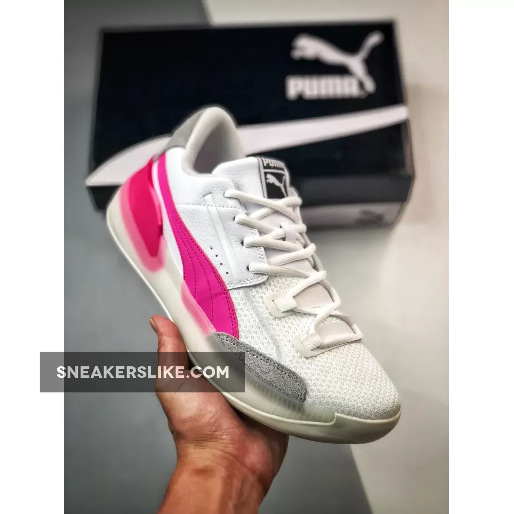 Puma Clyde Hardwood White Pink 193663-03 To Buy