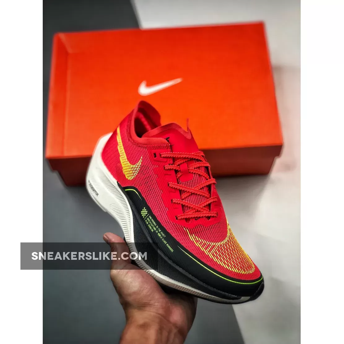 Nike ZoomX VaporFly NEXT% 2 Siren Red And Volt CU4111-600 Nike Zoomx Vaporfly Next 2 Red