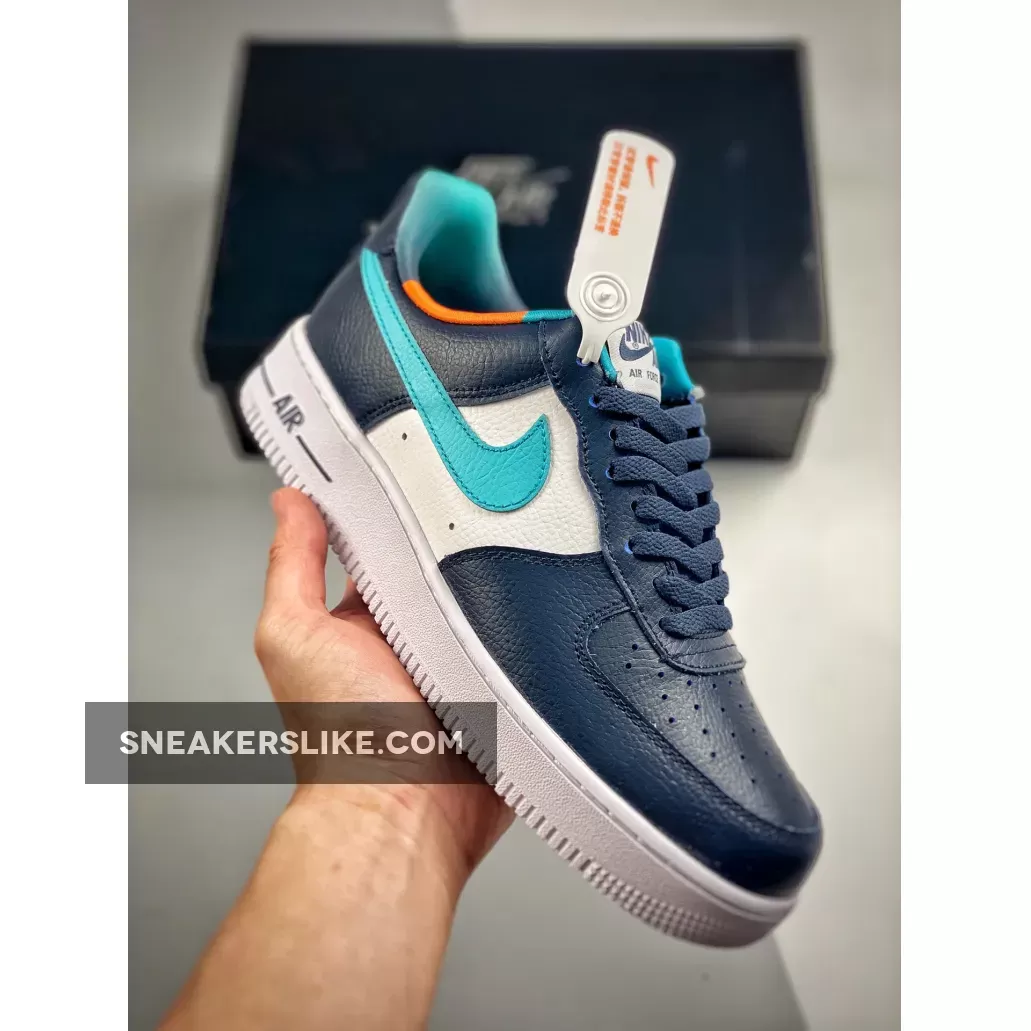 Nike Air Force 1 Low EMB Thunder Blue Washed Teal Nike Air Force 1 Emb