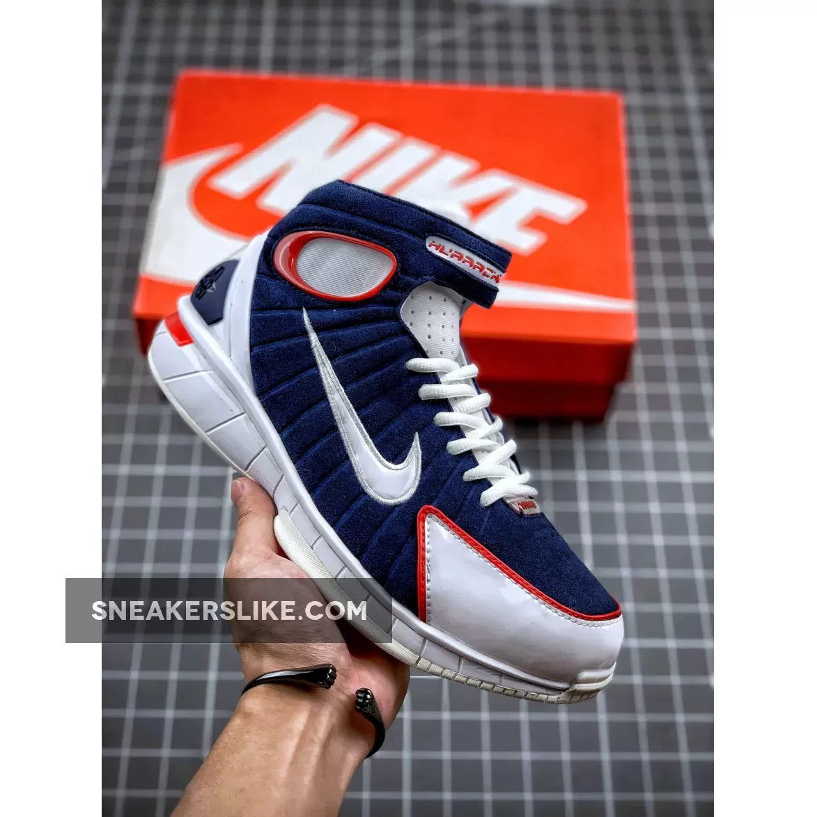 Nike Air Zoom Huarache 2K4 'USA' Navy-University Red-White 308475-400 Outlet