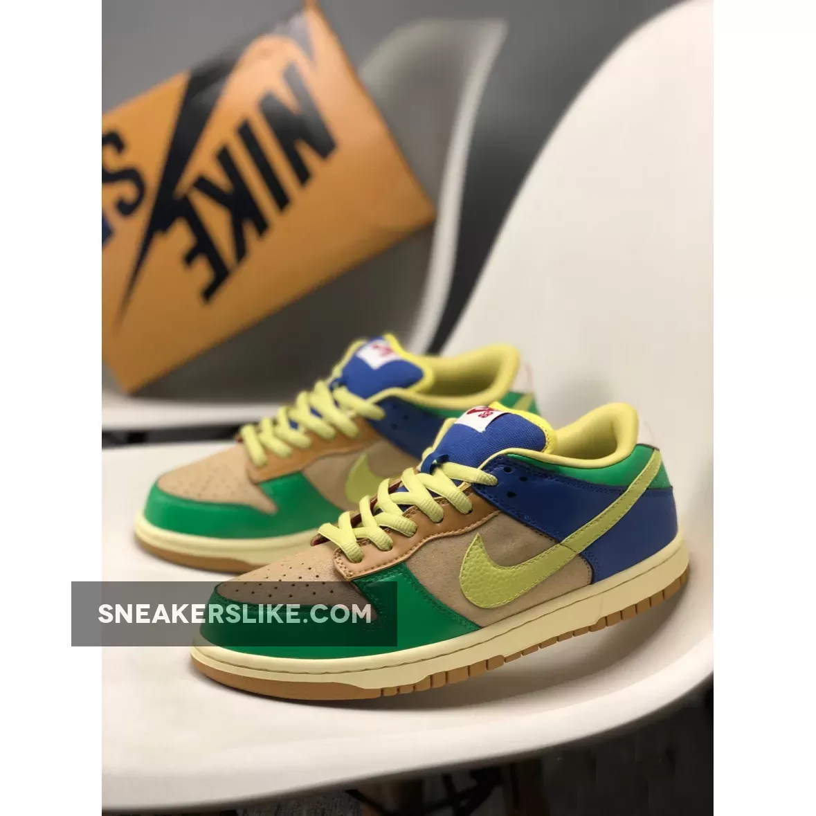 Brooklyn Projects x Nike SB Dunk Low Premium Halo/Zitron / nike sb brooklyn projects