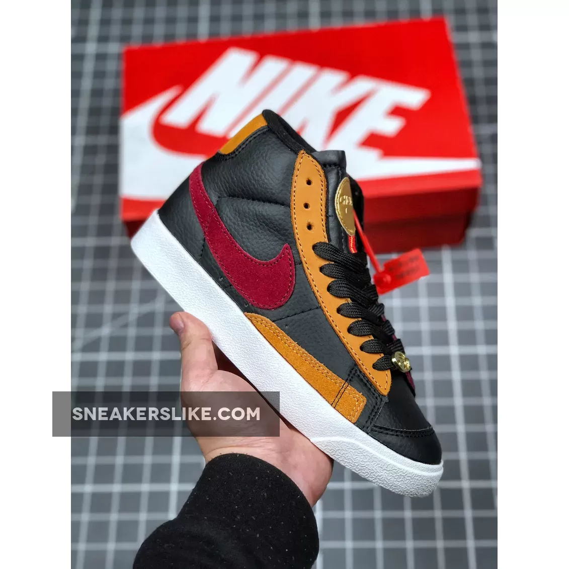 Nike Blazer Mid 77 QS Black Red CU6442-001 / dorothy gaters