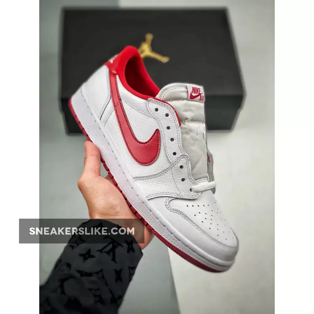 Air Jordan 1 Retro Low OG White/Varsity Red 705329-101 - jordan 1 low varsity red