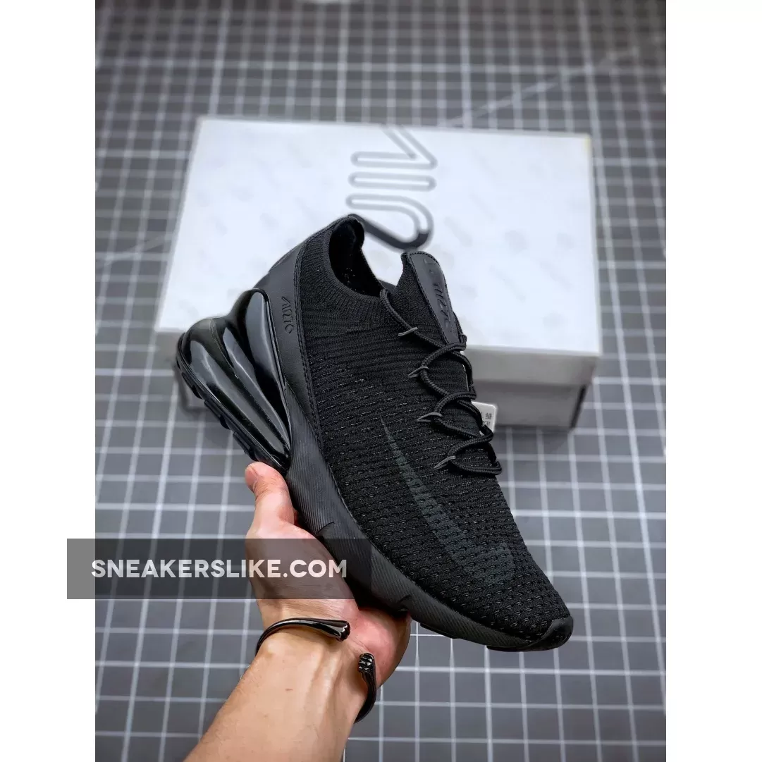 Nike Air Max 270 Flyknit Black AO1023-005 / air max 270 flyknit triple black