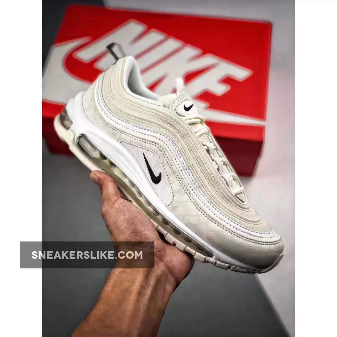 Nike Air Max 97 'Reflective Logo' Sail/Black/White AR4259-100 Outlet