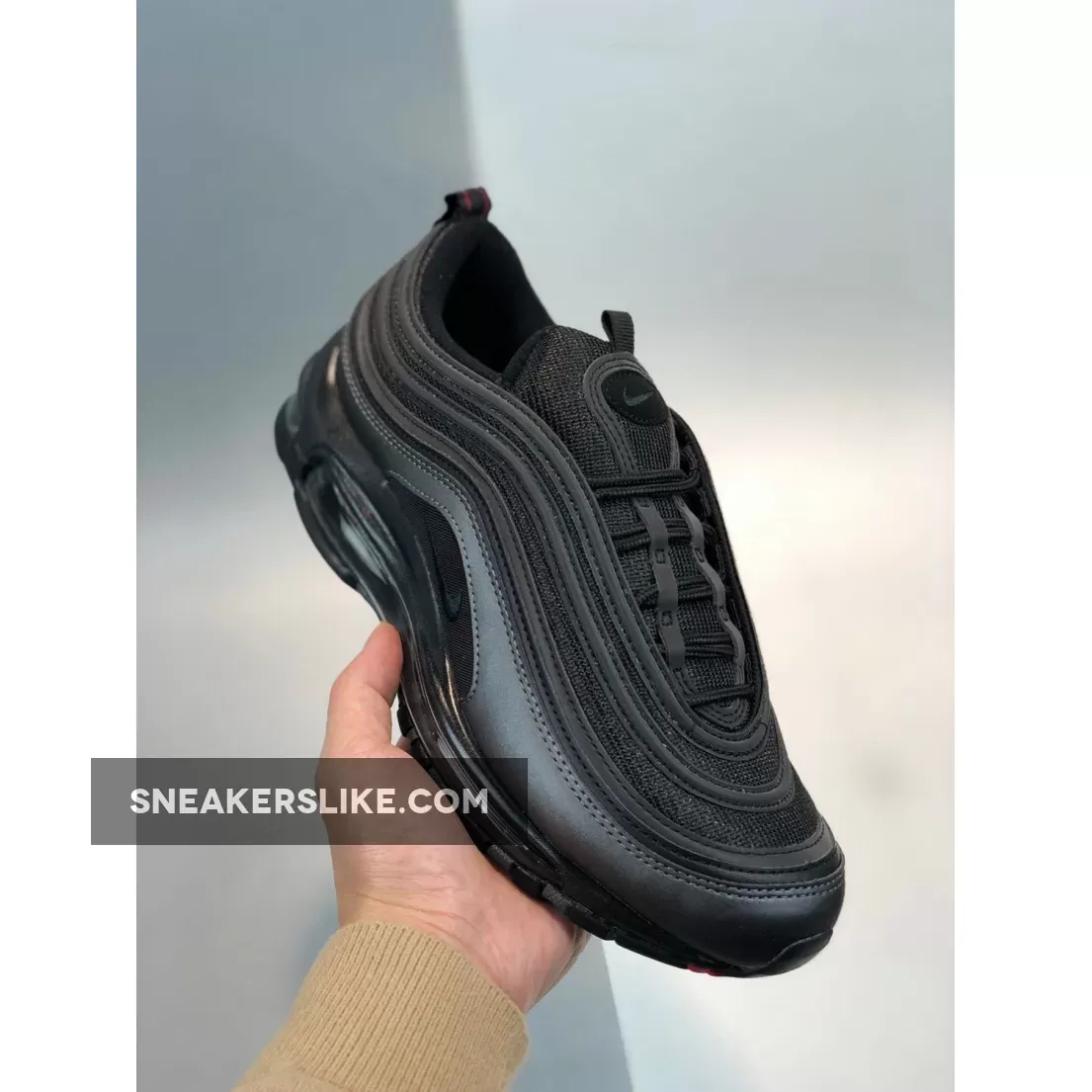 Nike Air Max 97 Triple Black BQ4567-001 / air max 97 goat