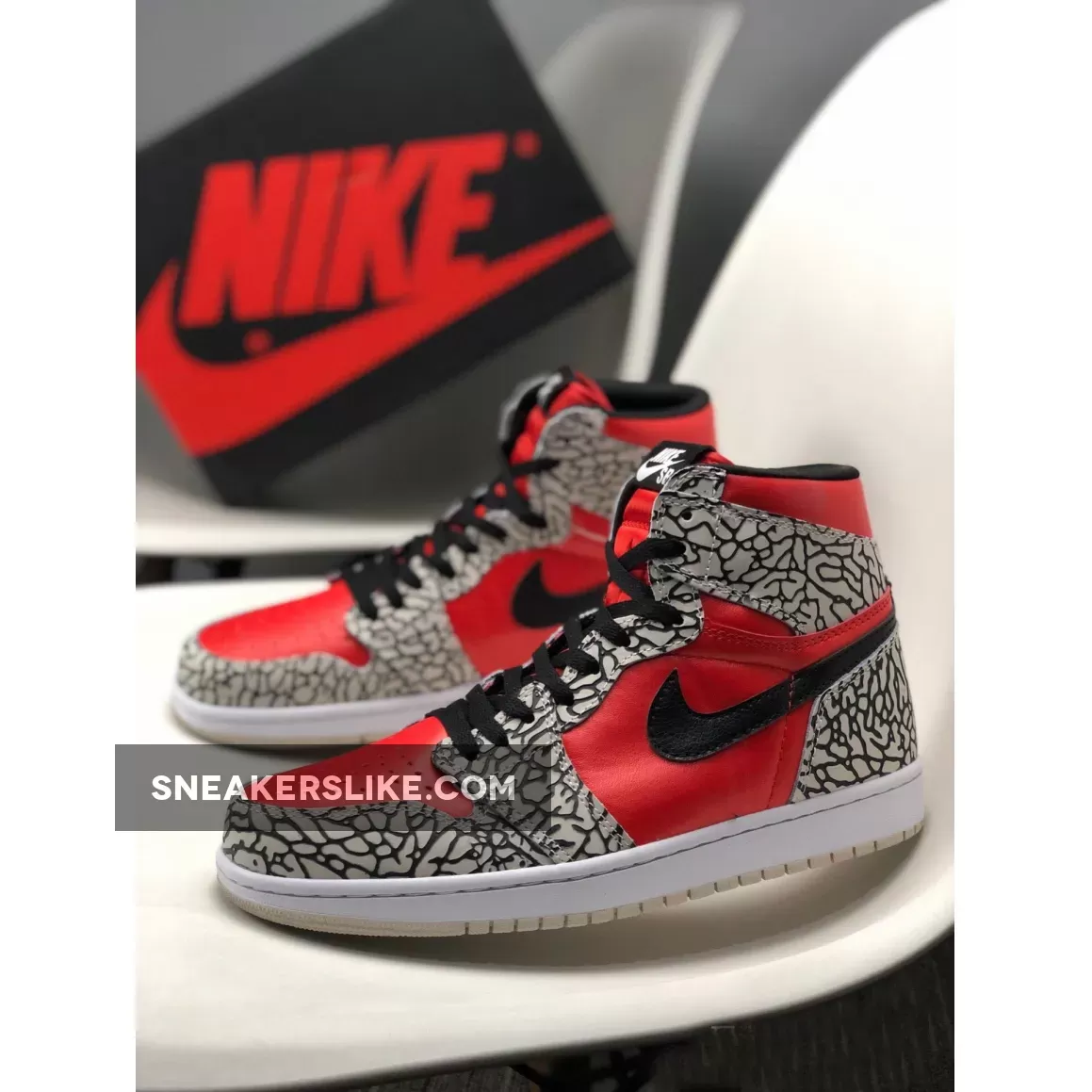 BespokeIND x Air Jordan 1 "Red Cement" Custom