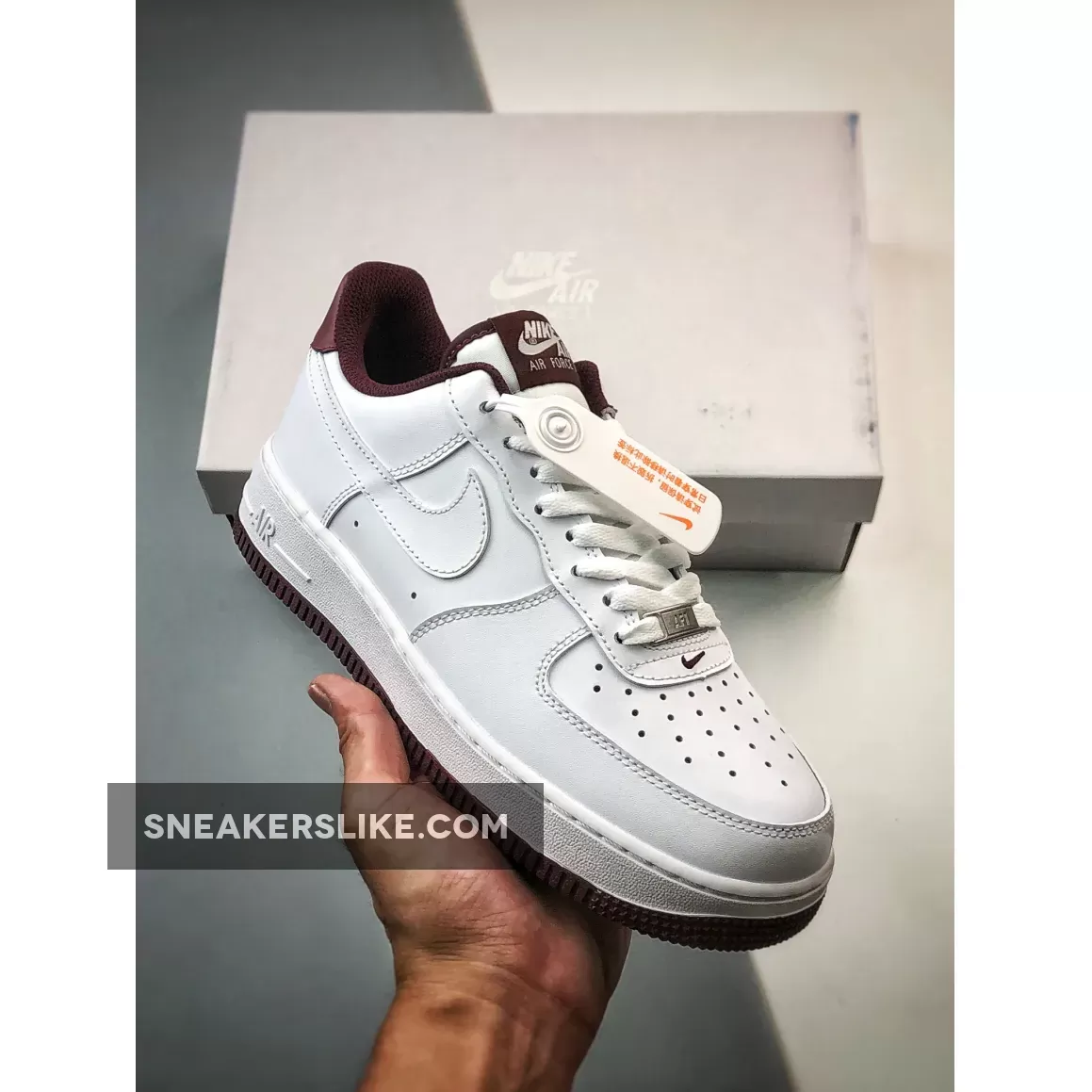 Nike Air Force 1 Low White Dark Beetroot DH7561-106 Beetroot Air Force 1