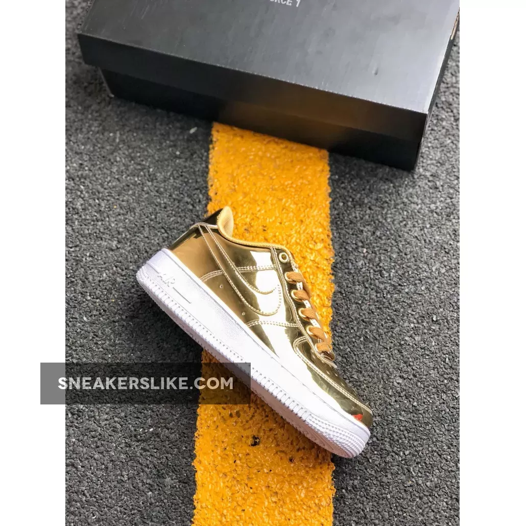 Nike Air Force 1 SP 'Liquid Gold' Metallic Gold/Club Gold/White CG6566-700 Online