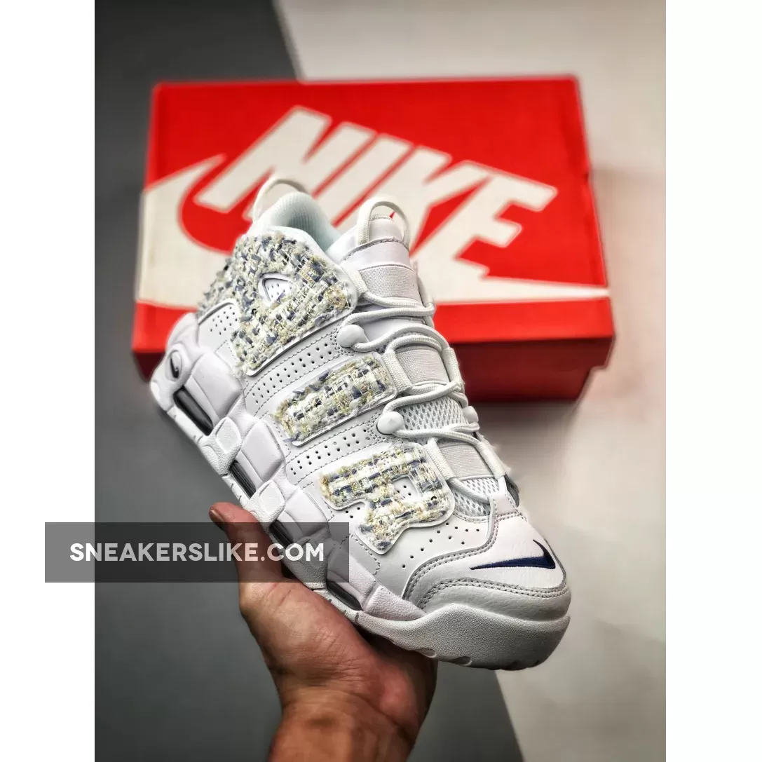 Custom Nike Air More Uptempo Triple White Outlet