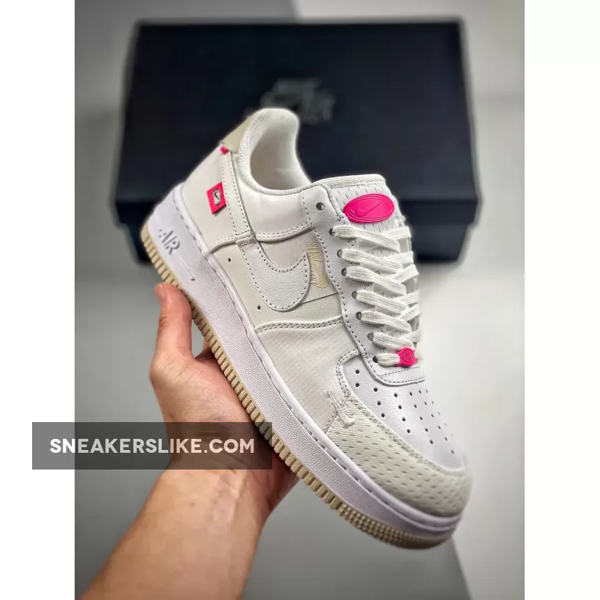 Nike Air Force 1 Low Pink Bling White/Pink DX6061-111 White And Pink Af1