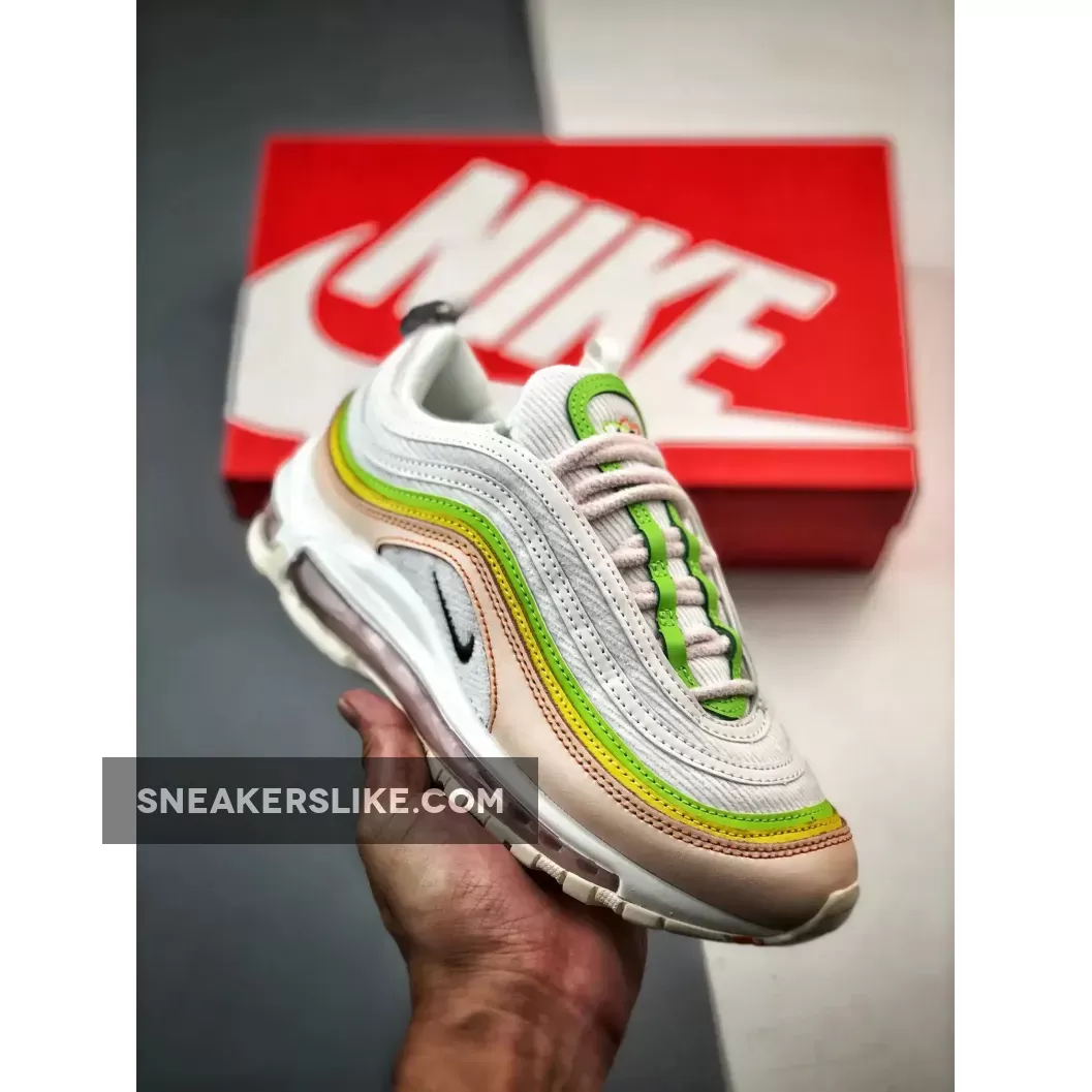 Nike Air Max 97 Feel Love White/Green-Yellow