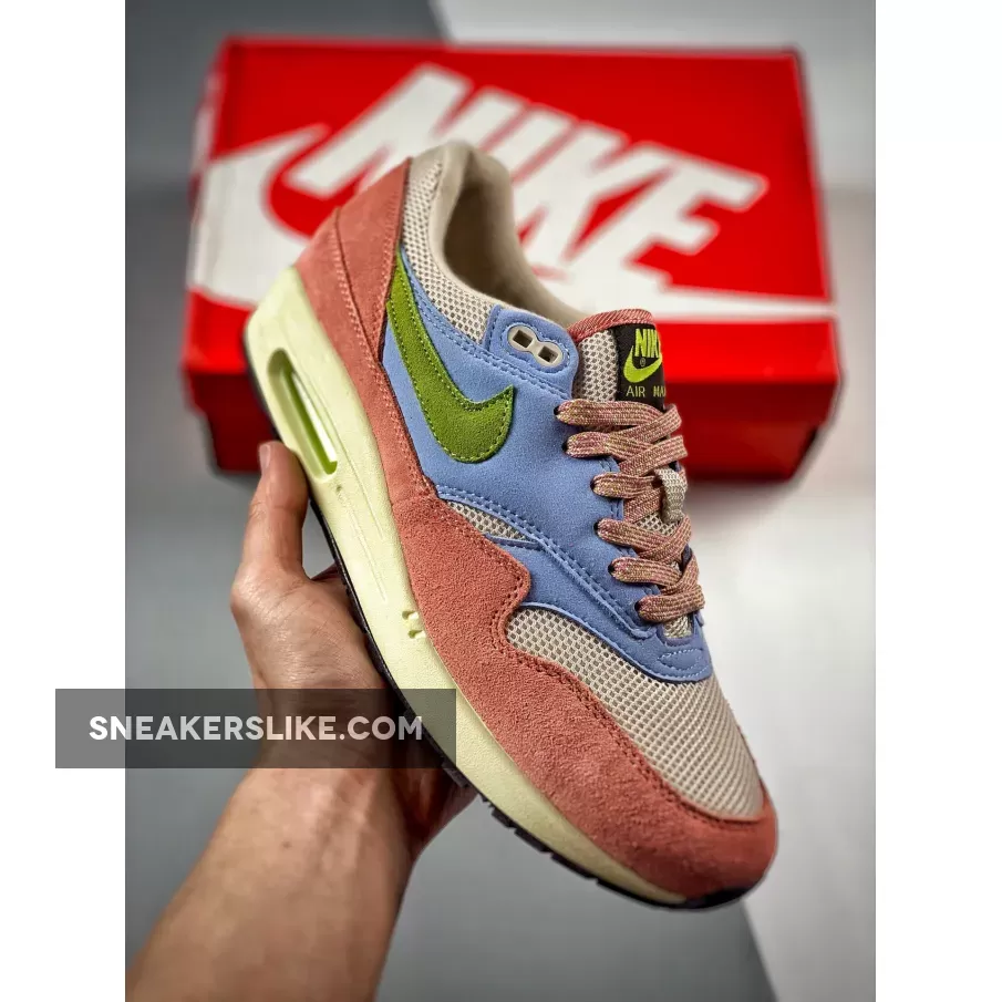 Nike Air Max 1 Light Madder Root/Vivid Green-Rattan Madder Root Air Max 1