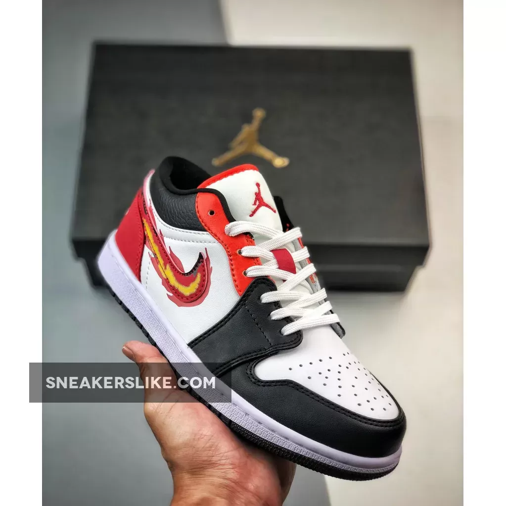 Air Jordan 1 Low 'Flaming Swoosh' FJ7222-101 Restock