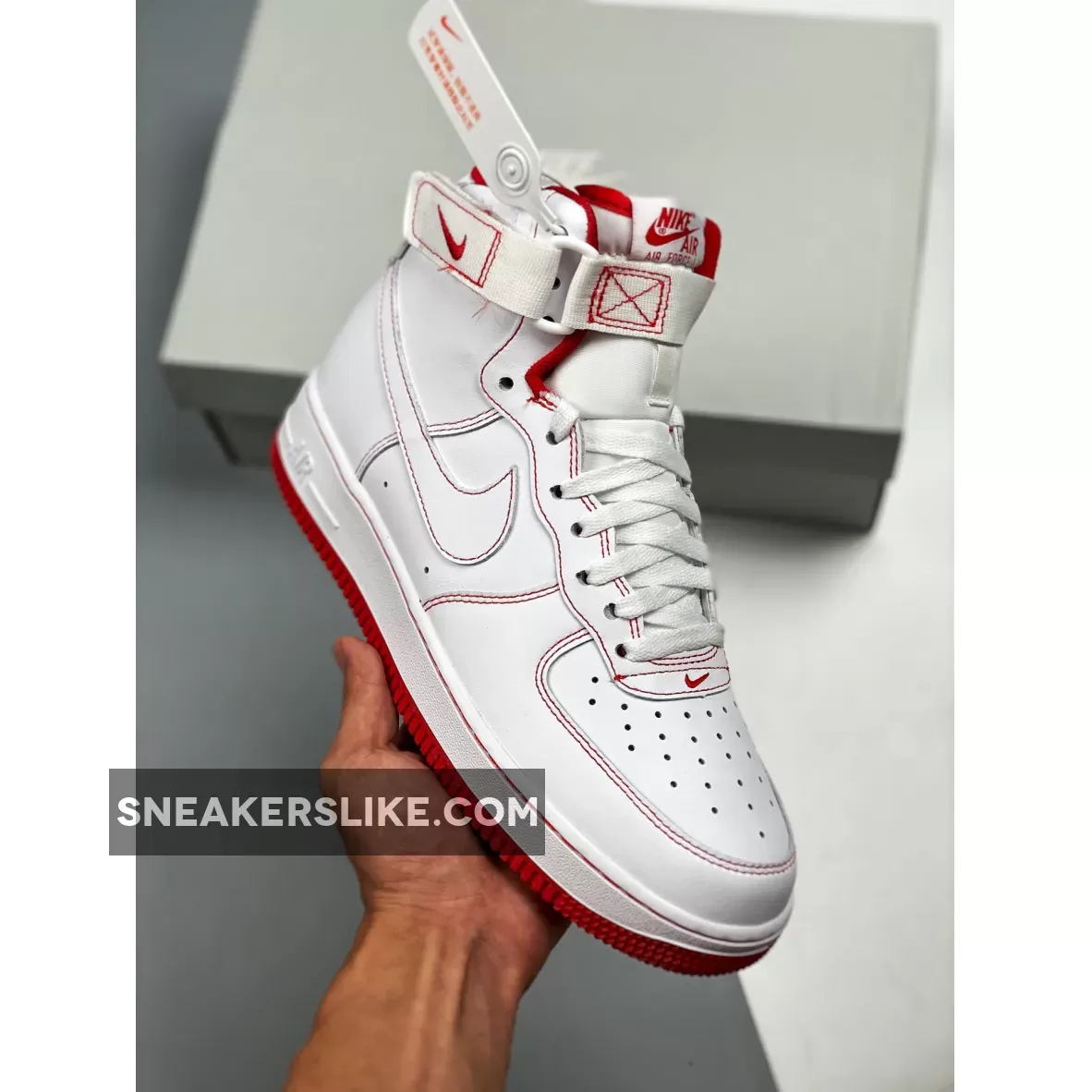 Nike Air Force 1 High White/Red CV1753-100 For Sale