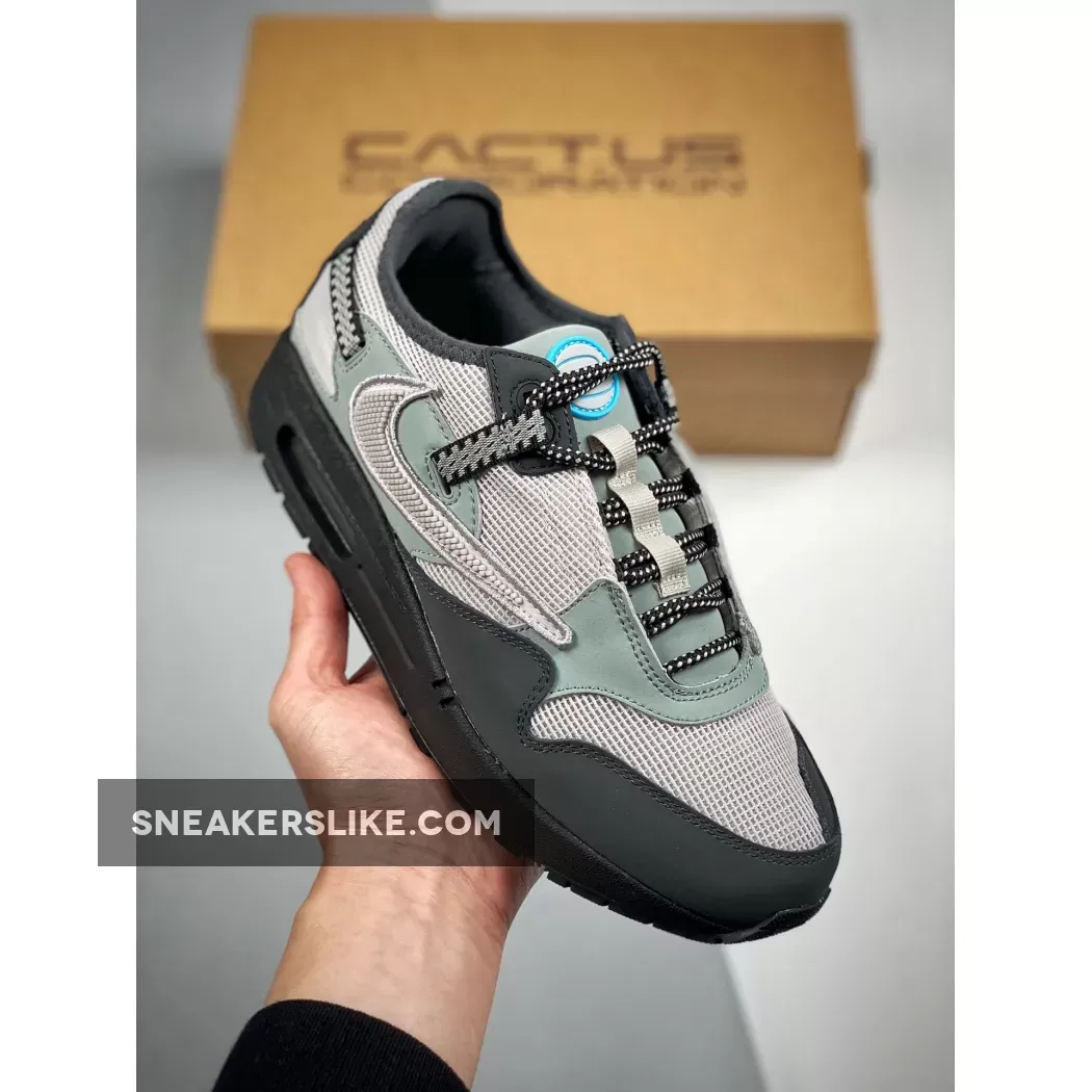 Travis Scott x Nike Air Max 1 Off Noir/Cave Stone-Dusty Sage-Celadon / air max 1 stone