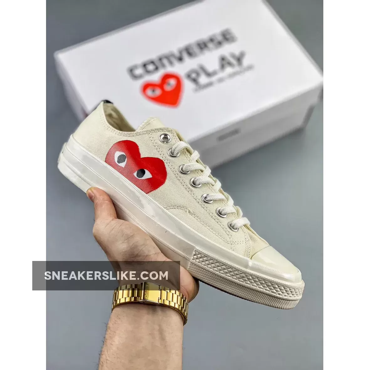 CDG Play X Converse Chuck Taylor All Star 70 Low White 1666265854 Online