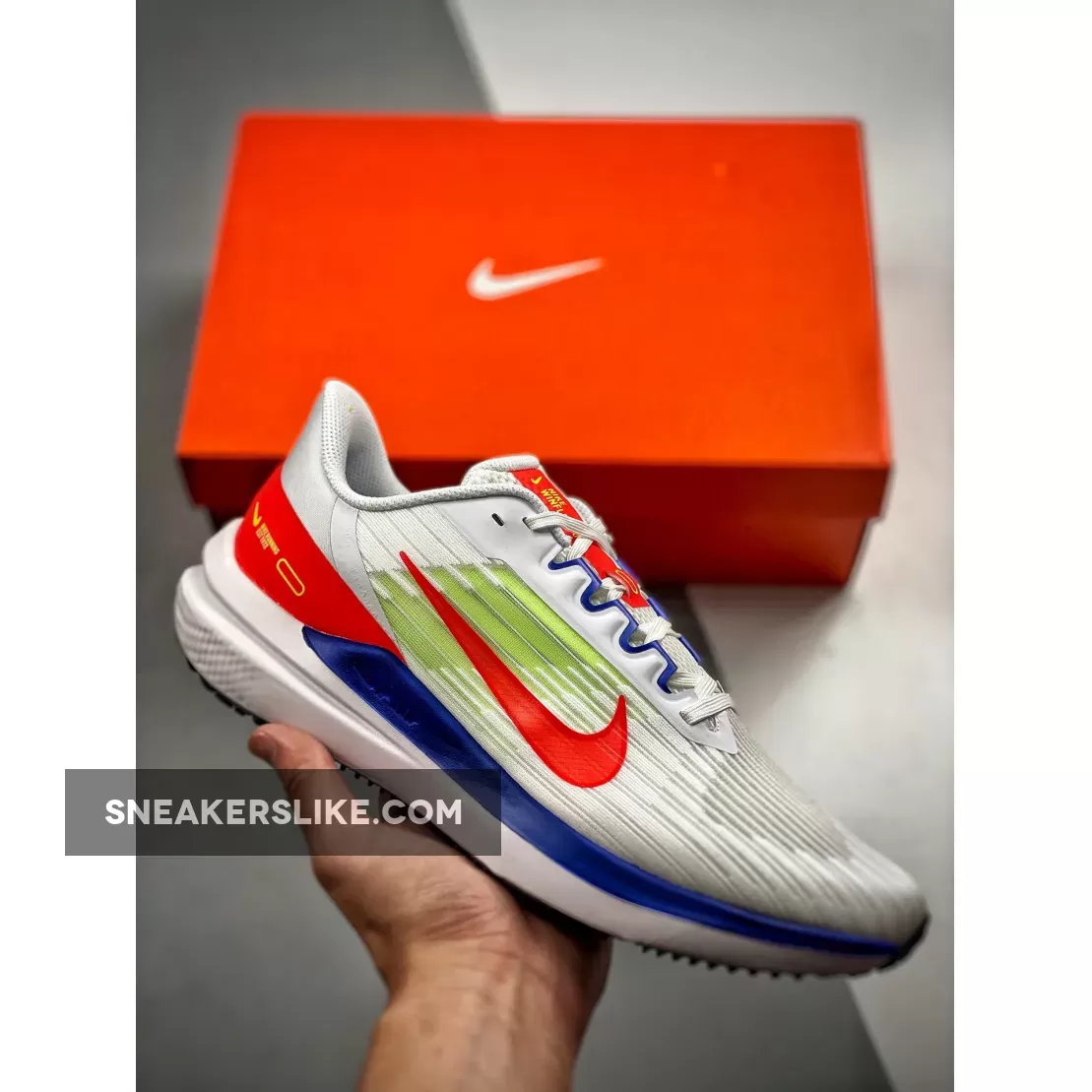 Nike Air Winflo 9 Bright Crimson Racer Blue DX3355-100 Online