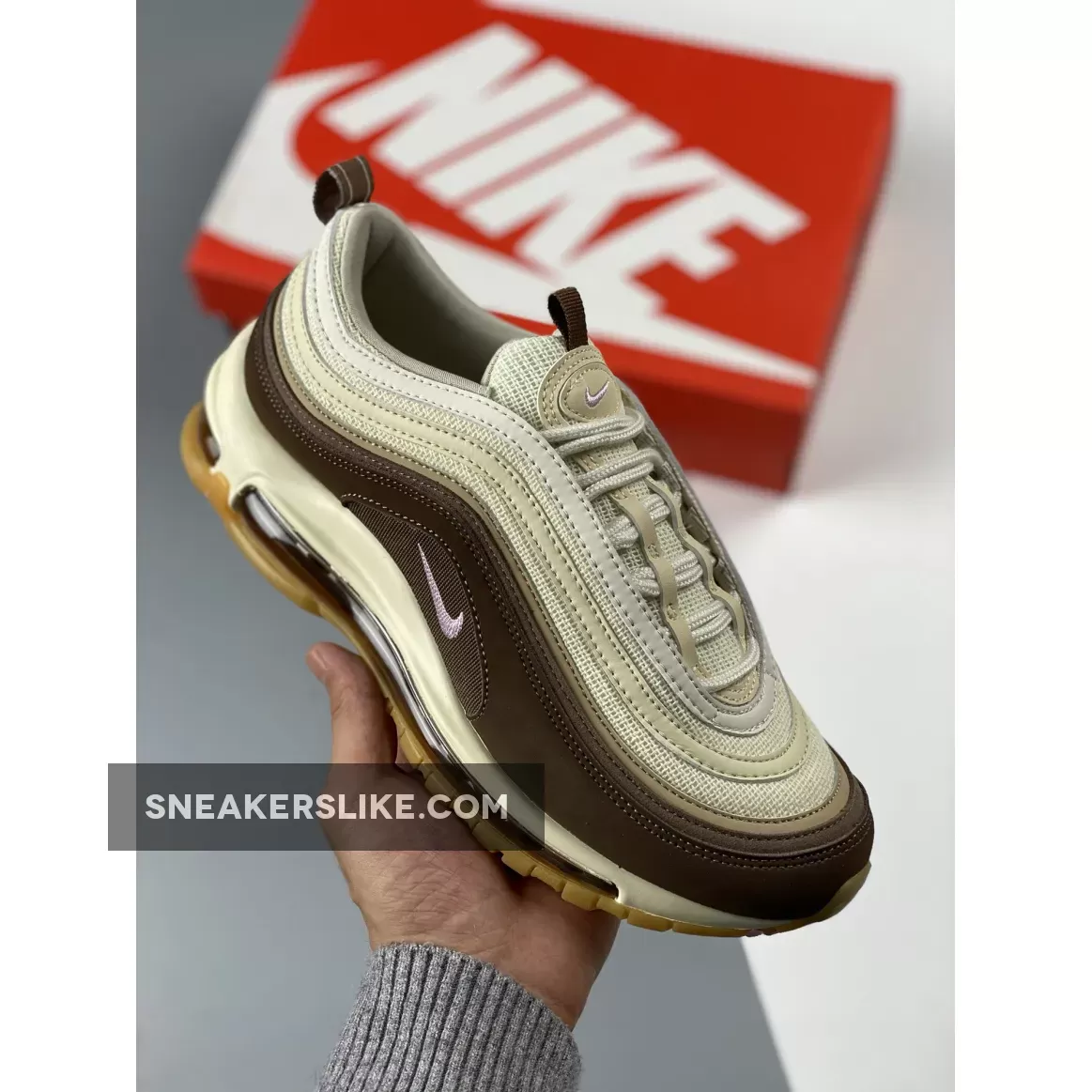 Nike Air Max 97 Medium Brown/Pink Foam-Mushroom-Muslin / pink foam air max 270