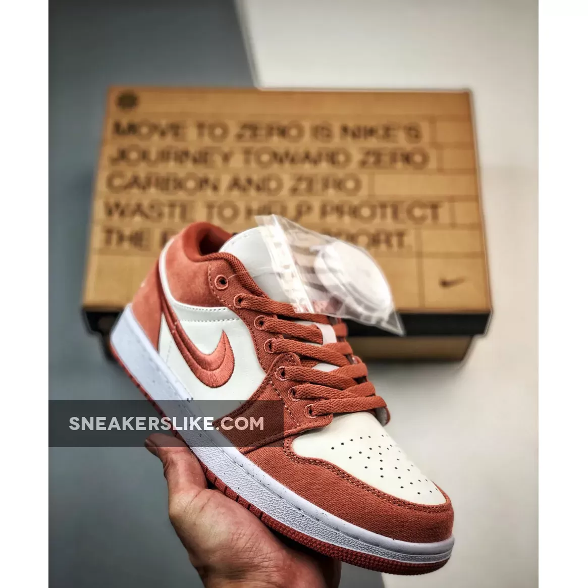 Air Jordan 1 Low SE Canvas Peach jordans peach and white