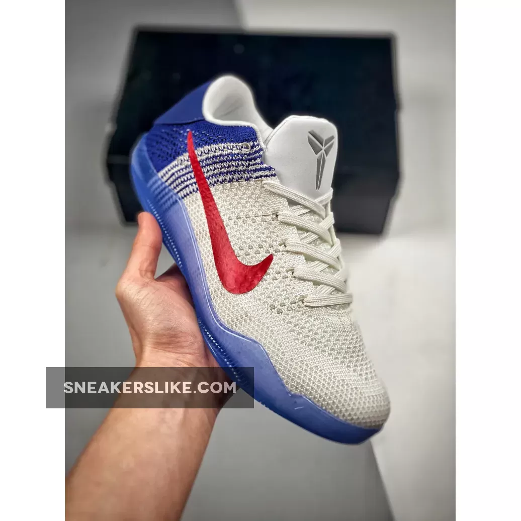 Nike Kobe 11 Elite Low 'USA' White/University Red-Deep Royal Blue / kobe 11 for sale