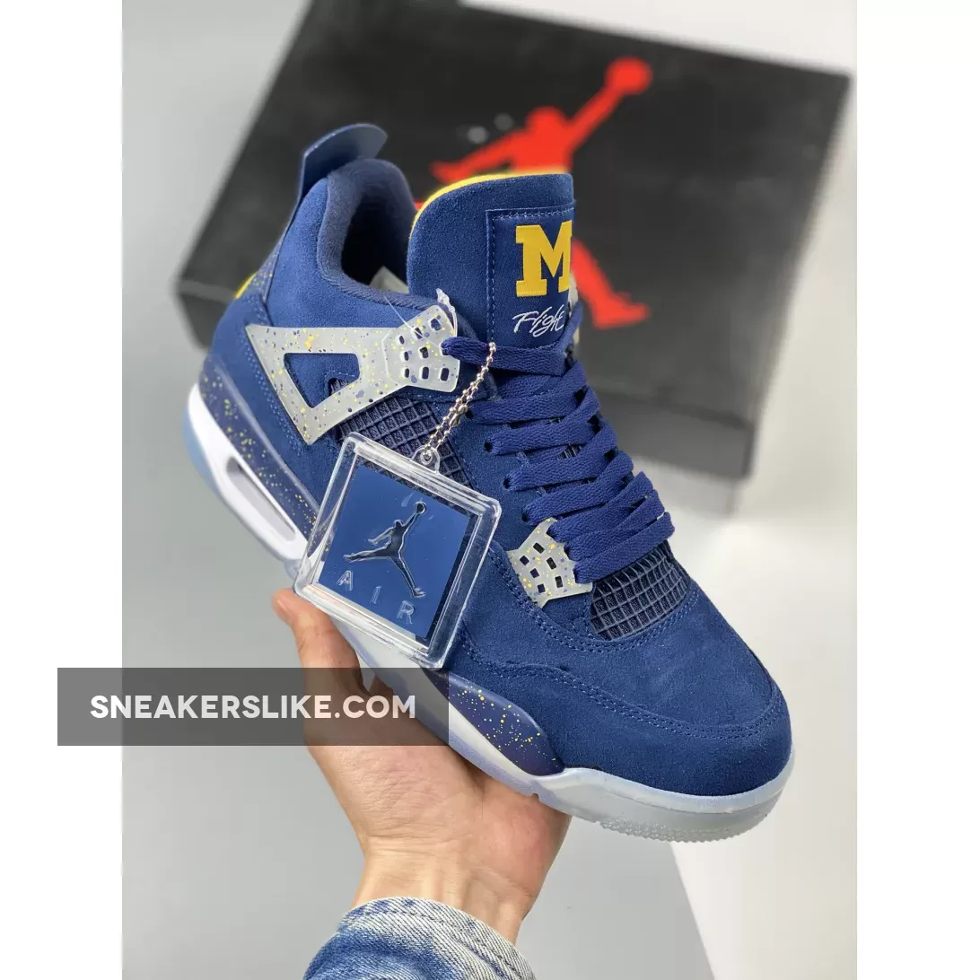 Air Jordan 4 'Michigan Wolverines' PE - jordan 4 michigan