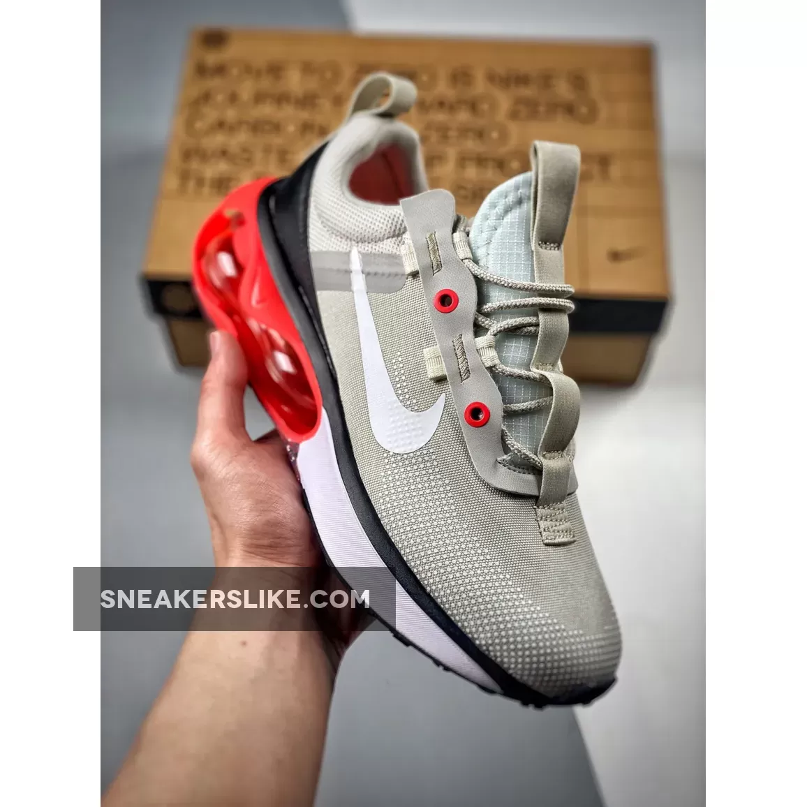 Nike Air Max Light Bone/White-Flash Crimson Flash Nike Sale