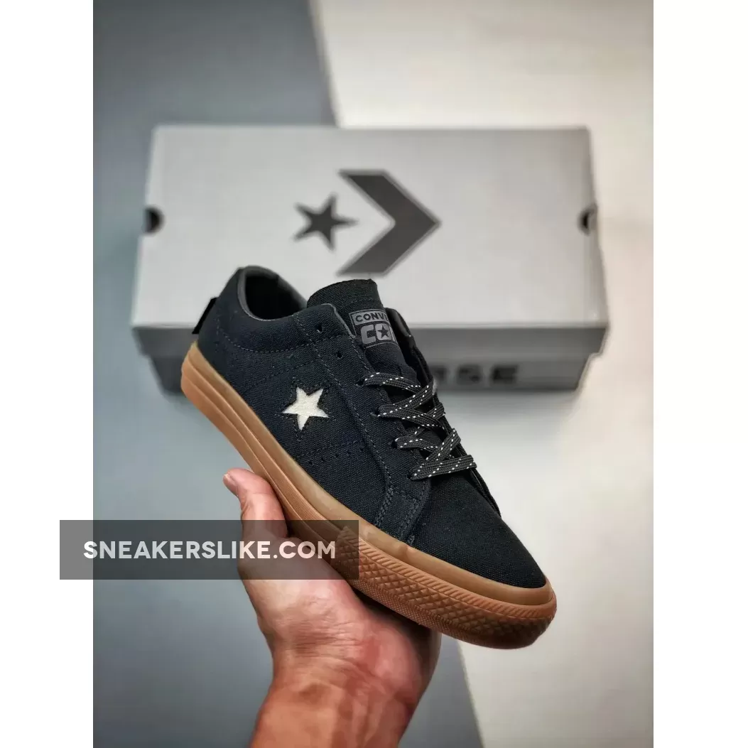 Converse One Star Pro Low 'Black Dark Gum' A03217C Restock