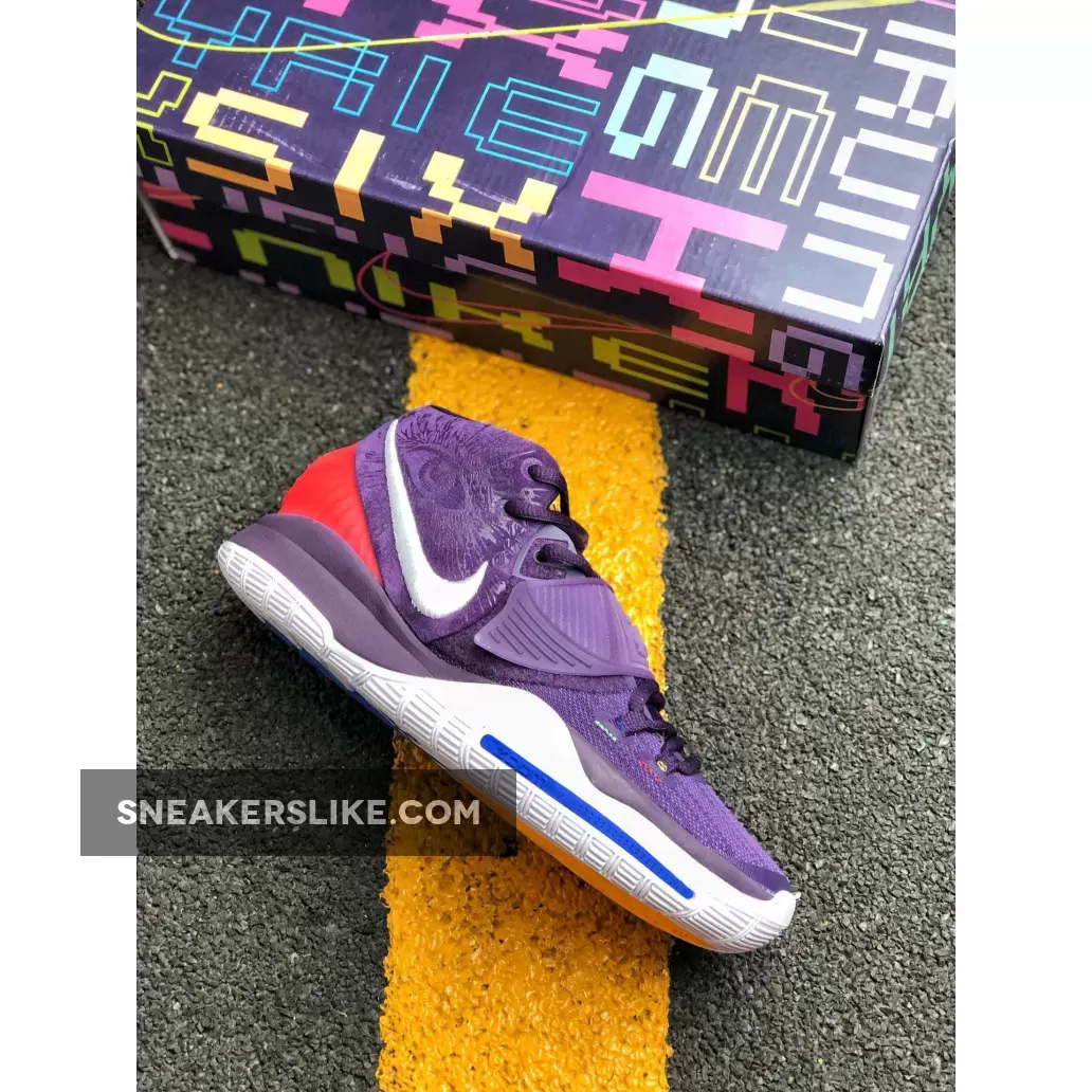 Nike Kyrie 6 'Enlightenment' Grand Purple/White BQ4630-500 #kyrie 6 purple