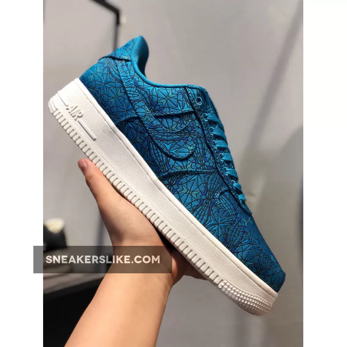 Nike Air Force 1 '07 Premium Green Abyss/Light Blue Fury AT4144-300 New Releases