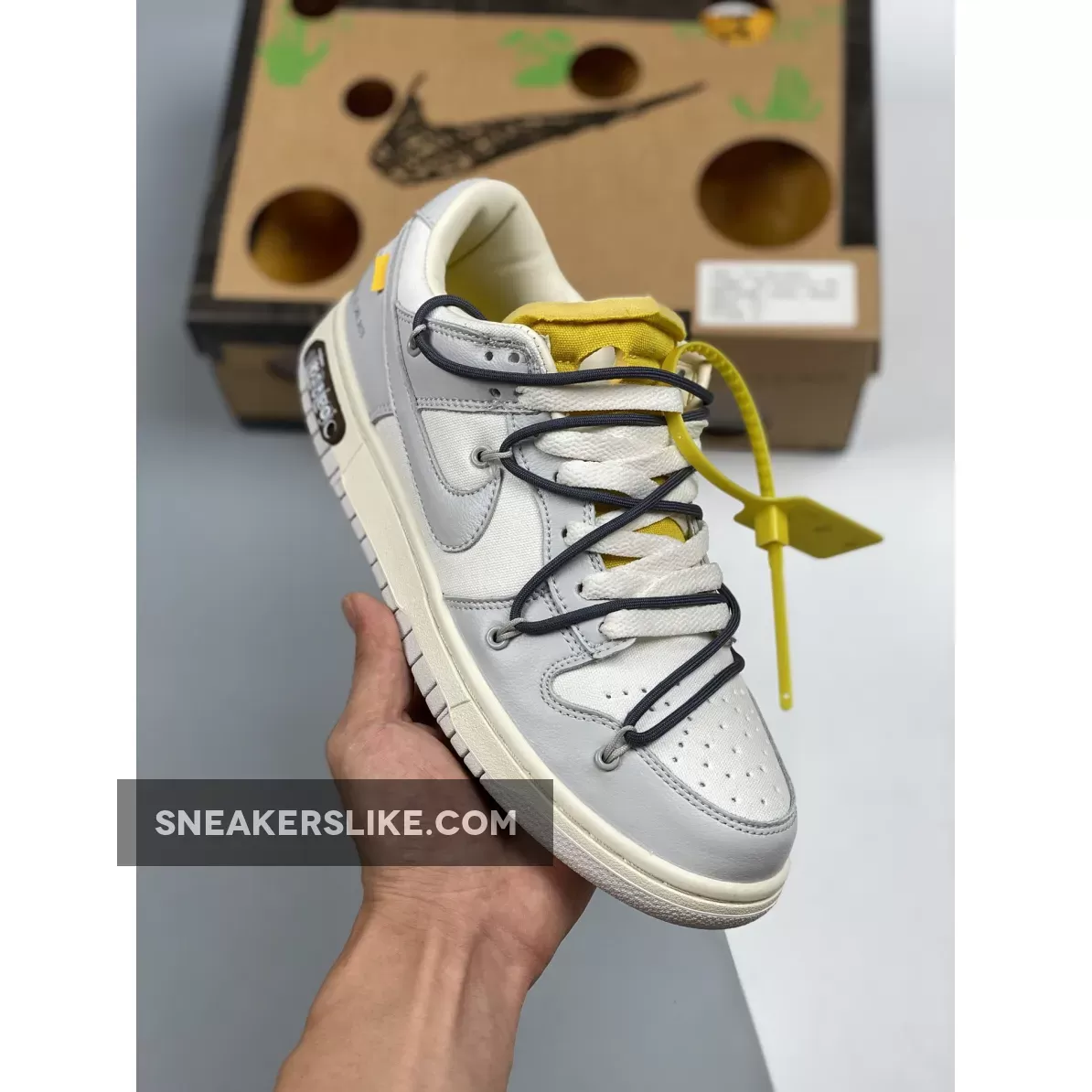 Off-White X Nike Dunk Low '41 Of 50' Grey Sail Outlet