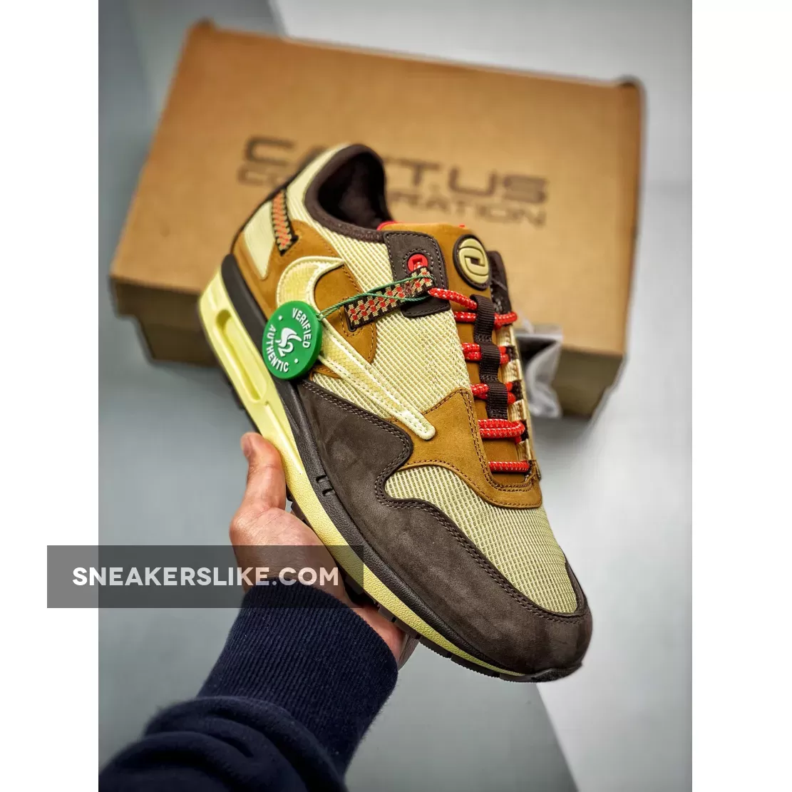 Travis Scott Nike Air Max 1 Baroque Brown DO9392-200 - cactus jack air max 90