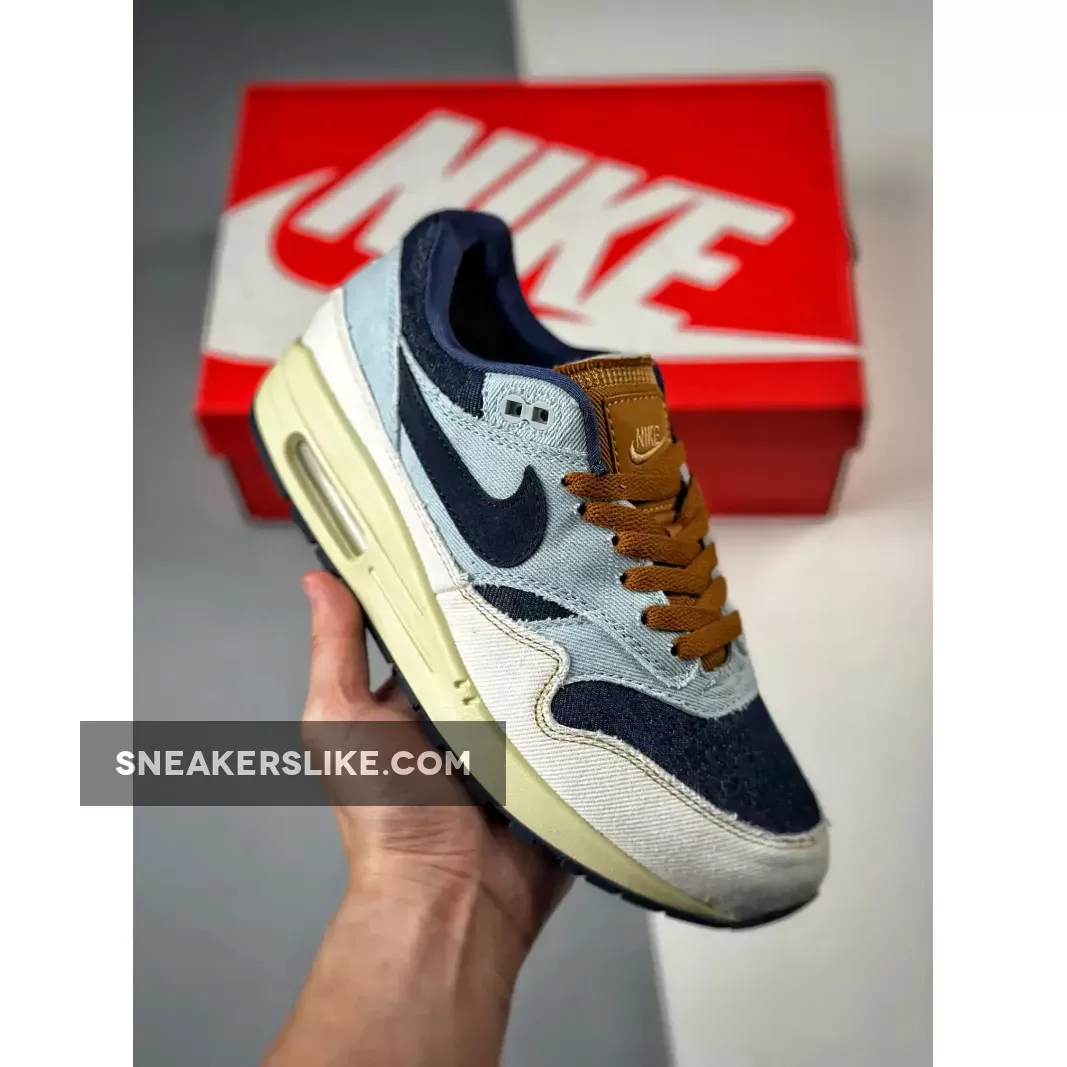 Nike Air Max 1 Aura/Midnight Navy-Pale Ivory - Jorden Max Aura