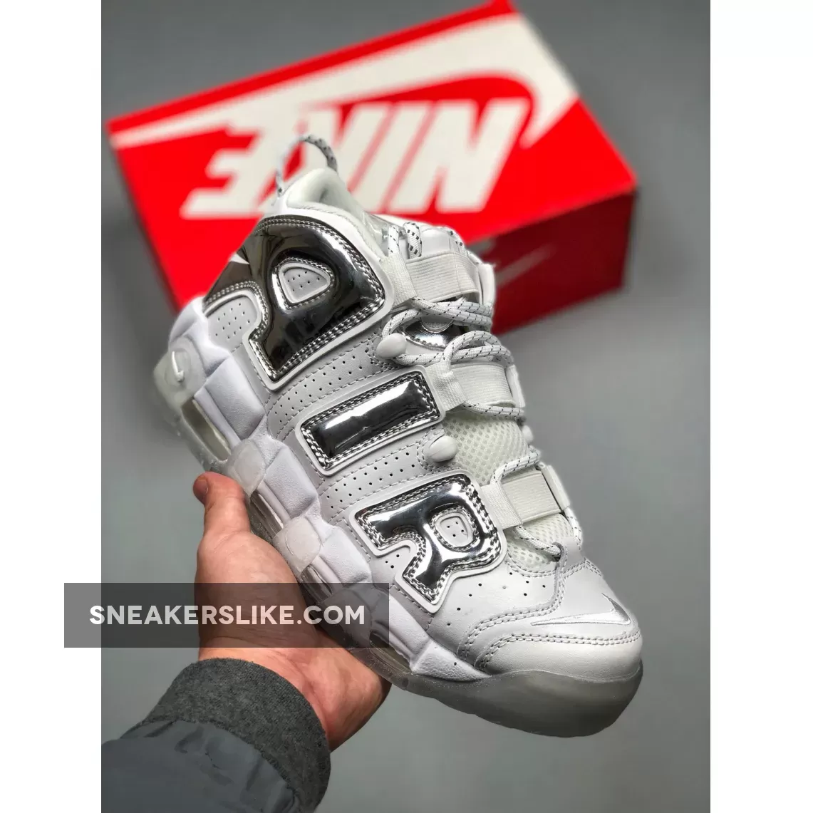 Nike Air More Uptempo Chrome 917593-100 New Releases