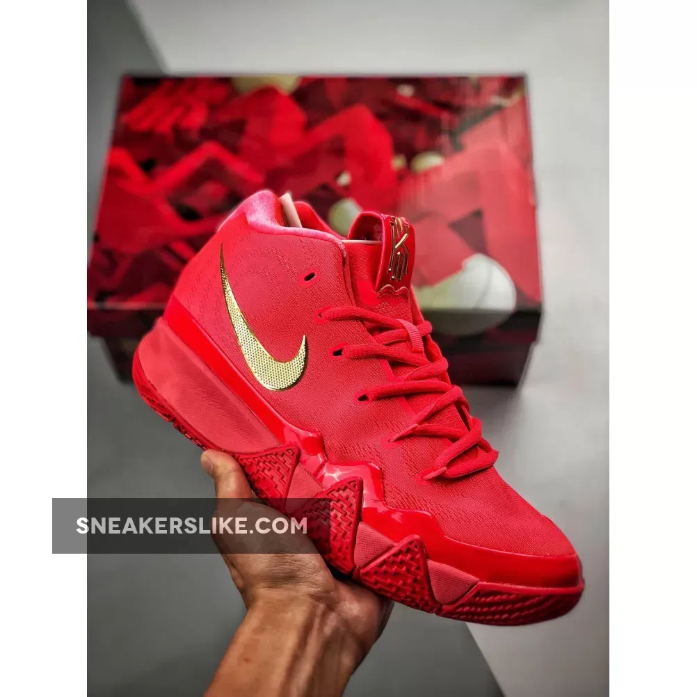 Nike Kyrie 4 'Red Carpet' Red Orbit/Metallic Gold / kyrie 4 red carpet