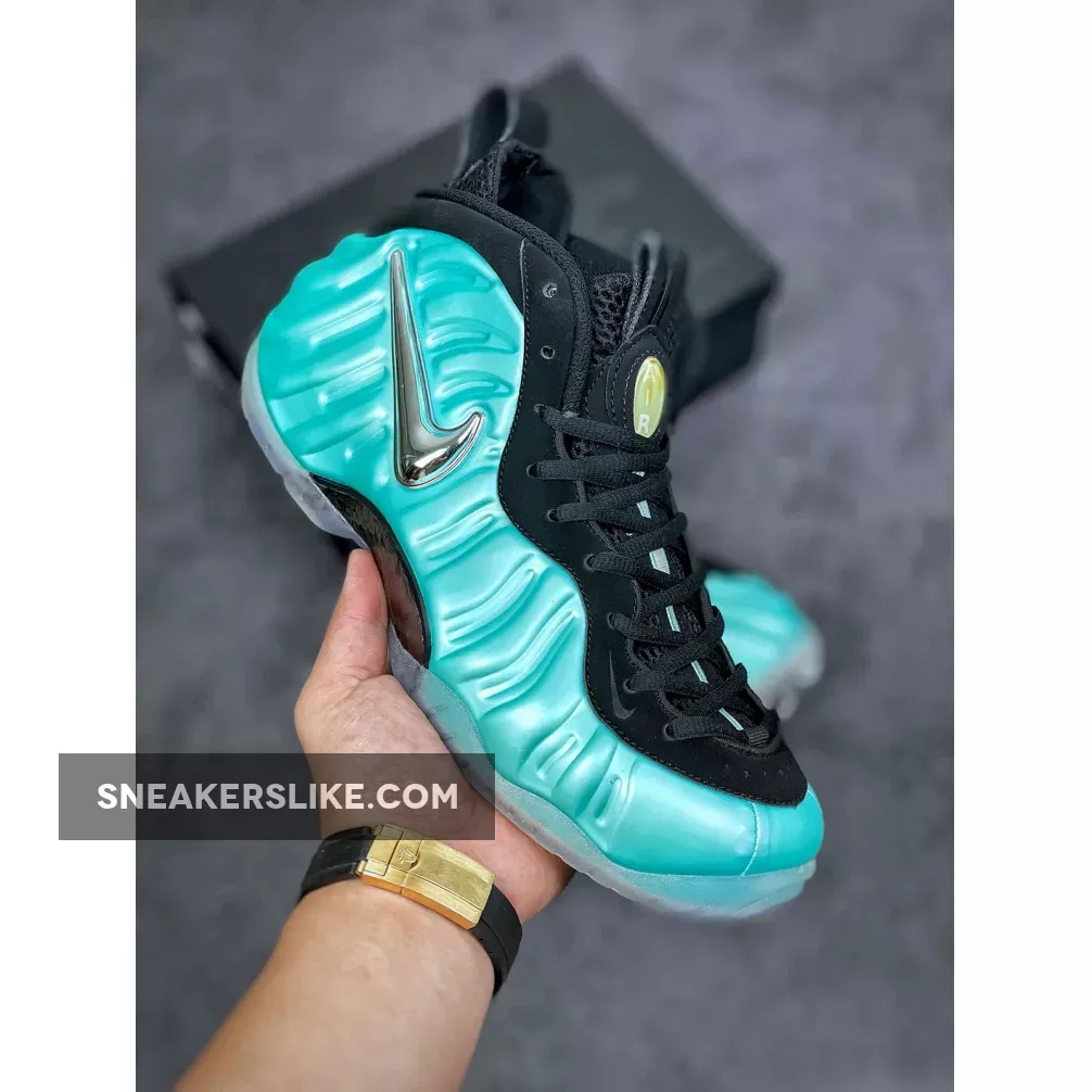 Nike Air Foamposite Pro Island Green/Metallic Platinum 624041-303 #island green foamposite