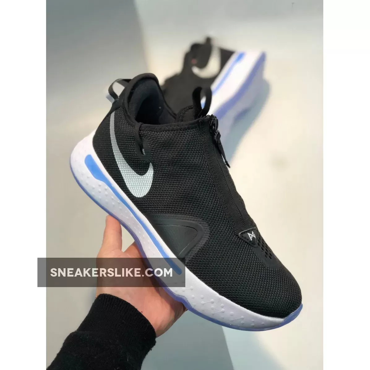 Nike PG 4 Black/White-Smoke Grey - pg 4 white