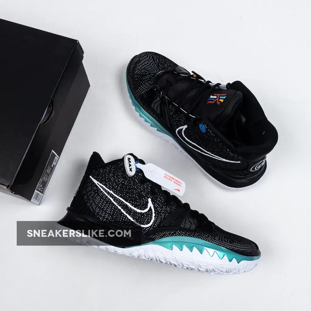 Nike Kyrie 7 Black/White-Off Noir-Chile Red CQ9326-002 / kyrie 7 tb black white