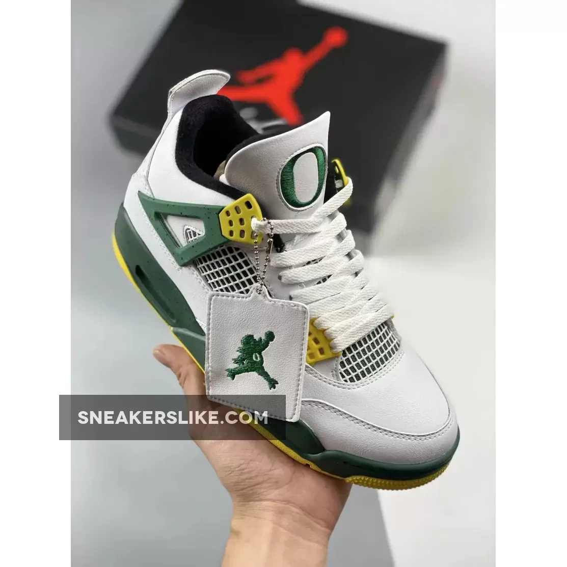 Air Jordan 4 Retro 'Oregon Ducks Duckman White' 1685962955 Jordan 4 Duckman