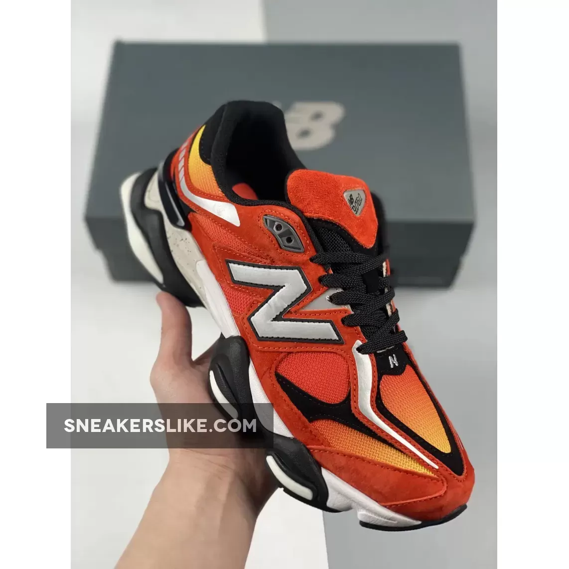 DTLR x New Balance 9060 "Fire Sign" Orange/Red-Yellow