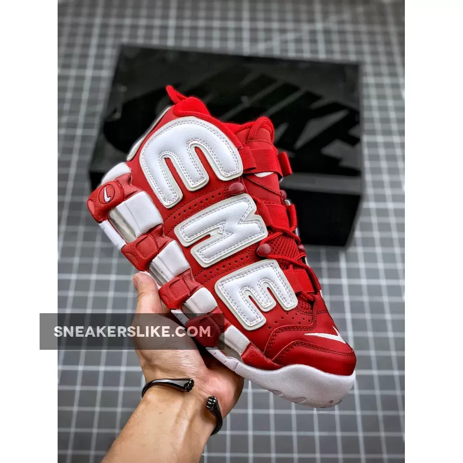 Supreme X Nike Air More Uptempo Suptempo Red 902290-600 Restock