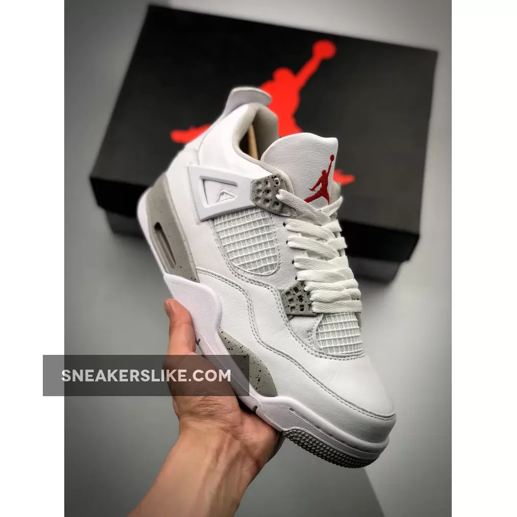 Air Jordan 4 'White Oreo' White/Tech Grey-Black-Fire Red CT8527-100 Jordan Retro 3 Oreo