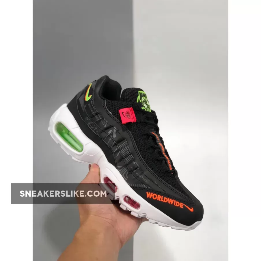 Nike Air Max 95 'Worldwide Pack' Black CQ9743-001 Brand New