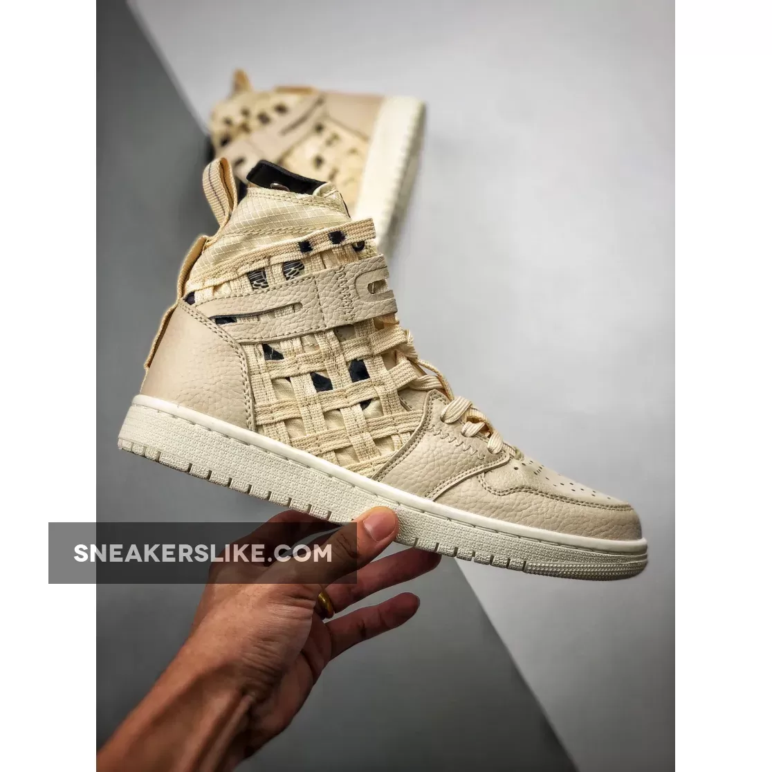 Air Jordan 1 Cargo Light Cream/Club Gold-Sail-Oil Grey CD6757-200 For Sale