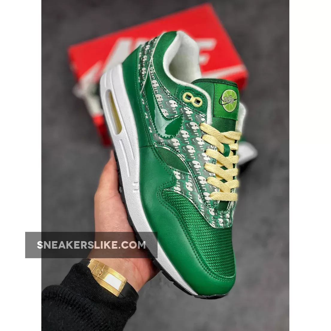 Nike Air Max 1 'Limeade' Pine Green/True White air max 90 limeade