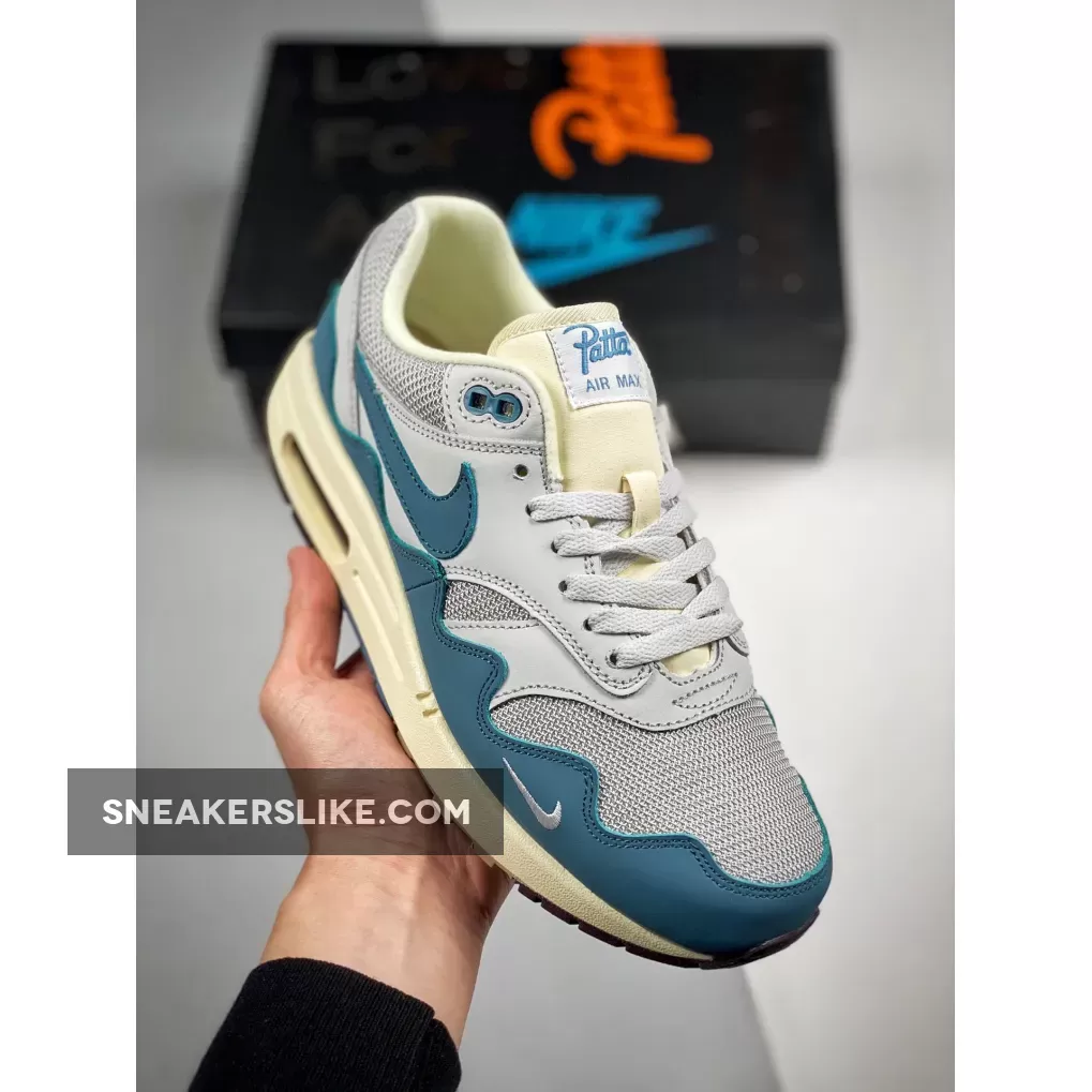 Patta x Nike Air Max 1 'Aqua Noise' DH1348-004 / patta air max 1 blue